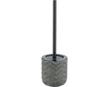 Suport si perie WC Wenko Mantua ceramica negru