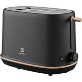 Prajitor de paine Electrolux E7T1-6BP, 980W, inox, 2 felii, 7 setari temperatura, Metal Perlat Negru