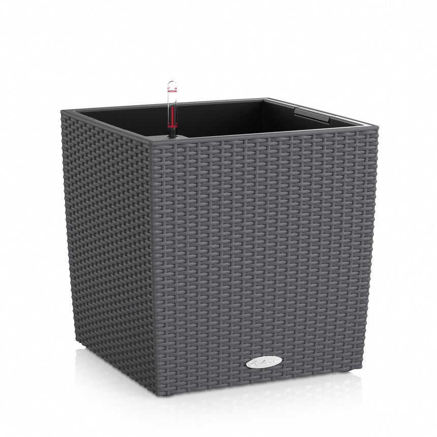 Jardiniera "CUBE Cottage 30 ALL-IN-ONE" LECHUZA granit, 4.18 Kg