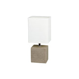 Lampa de masa, Rabalux, Metal\Ceramica, Alb\Maro, 30x13.5 cm