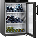 Vitrina de vinuri Liebherr Premium WKb1812 134 l Capacitate 66 sticle Clasa G Usa vitrata H 89 cm Negru