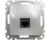 Priza Date Rj45 Simpla Schneider Sedna Design Cat6 Utp, Aluminiu