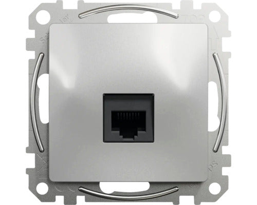 Priza Date Rj45 Simpla Schneider Sedna Design Cat6 Utp, Aluminiu