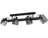 Plafoniera Cu Spoturi Hornwood E27 Max. 4x40w, Negru