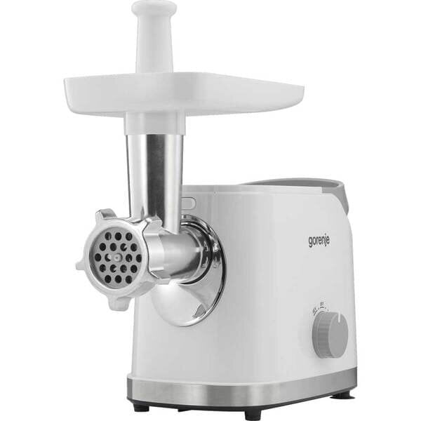 Masina de Tocat Carne GORENJE MG1802SJW, 2.1kg/min, 1800W, Accesoriu Feliere/Razuire, Alb-Argintiu