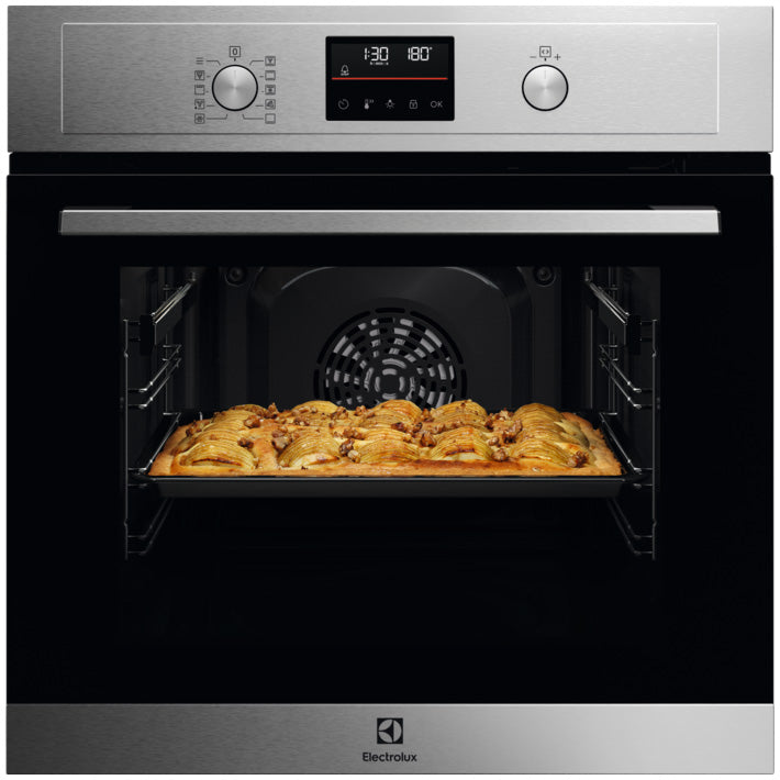 Cuptor incorporabil Electrolux EOH4P56BX, Electric, 65 l, Autocuratare pirolitica, Grill, Timer electronic, Afisaj LED, Clasa A+, Inox