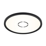 Plafoniera LED Briloner Leuchen Free Ultra Slim, Rotunda, 18W, 2400 lumeni, lumina neutra (4000K), efect lumina indirecta, 29.3x2.8 cm, Negru