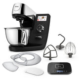 Robot de Bucatarie TEFAL I-Coach Touch QB951838, Vas 5.5l, 1200W, 10 Trepte Viteza, Negru-Argintiu