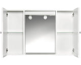 Dulap Baie cu Oglinda Jokey Oslo 90 SP, cu Iluminare si Polita, Lemn, 90x58 cm, Alb, IP 20