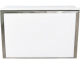 Plafoniera cu LED integrat Silver 10W 900 lumeni, 28x28 cm, pentru baie IP44, crom