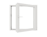 Fereastra PVC Termopan 4 Camere 100x100 cm Alba Dreapta Deschidere Simpla, Alb