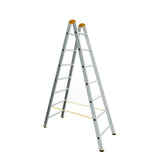 Scara profesionala Alverosal Forte Plus, 2 tronsoane, 8 trepte, 2.4 m