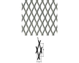 Tabla Perforata Expandata Metalica Alberts 600x1000 Mm, Perforatii In Romb
