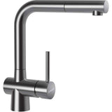 Baterie inox periat Schock Laios cu Dus Extractibil, rotatie tija la 360 grade