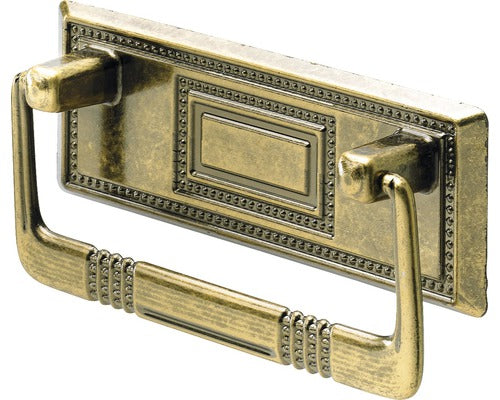 Maner Mobila Hettich Antik & Retro 64/96 Mm, Cu Inel Tragator, Zamac Nuanta Alama Brunata