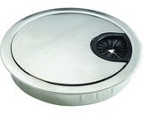 Trecere De Mobila Pentru Cabluri Hettich Ø60 Mm, Otel Nuanta Inox