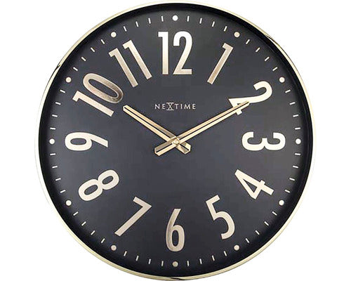Ceas Perete Nextime Alchemy Negru Ø 40 Cm
