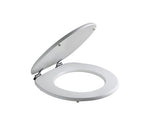 Capac WC universal Savini, inchidere simpla, 37,5x44,3 cm, alb