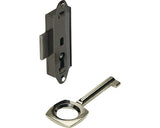 Incuietoare Aplicata Mobilier Hettich 70x20 Mm, 1 Cheie, Nichelata