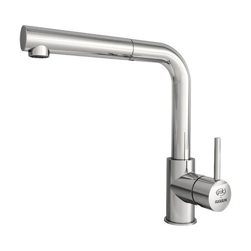 Baterie bucatarie monocomanda cu dus extractibil Impact, cartus cu disc ceramic 40 mm, aerator M24, crom