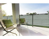 Aparatoare Balcon, Dungi, Verde-alb, 90x500 Cm