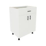 Corp Baza haaus Karo, 1 Sertar, 2 Usi, Alb, 60 x 50 x 80 cm