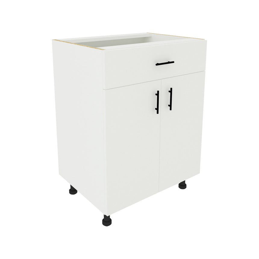 Corp Baza haaus Karo, 1 Sertar, 2 Usi, Alb, 60 x 50 x 80 cm