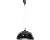Pendul Hemisphere E27 Max. 1x100w, Negru/argintiu