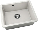 Chiuveta Bucatarie Cu O Cuva Fat Avangard 221 56x46 Cm, Fara Picurator, Montare Sub Blat, Fatgranit White
