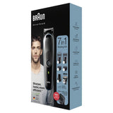 Aparat de Tuns Multifunctional BRAUN MGK5345, Acumulator, 100 Minute Autonomie, Negru