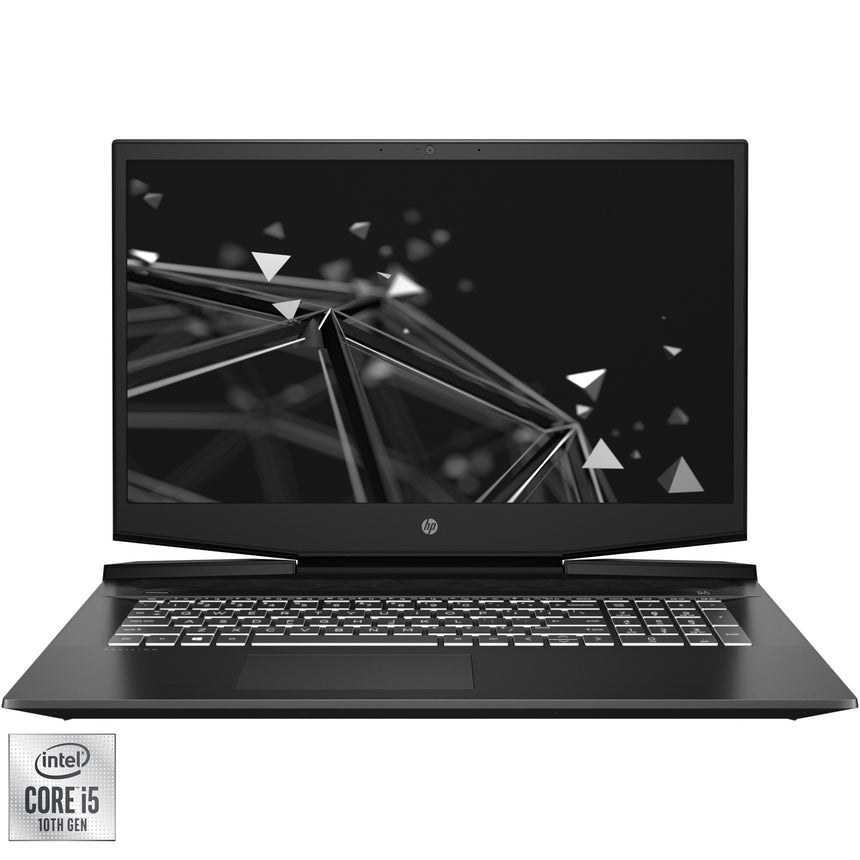 Laptop Gaming HP Pavilion 17-cd1008nq cu procesor Intel® Core™ i5-10300H pana la 4.50 GHz, 17.3", Full HD, 144Hz, 16GB, 512GB, NVIDIA® GeForce® GTX 1650 Ti, Free DOS, Black