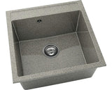 Chiuveta Bucatarie Cu O Cuva Fat Avangard 225 51x51 Cm, Fara Picurator, Granixit Space Gray
