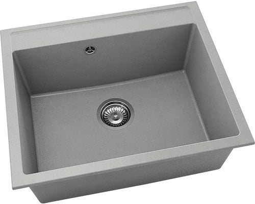 Chiuveta Bucatarie Cu O Cuva Fat Avangard 227 60x51 Cm, Fara Picurator, Fatgranit Dark Grey