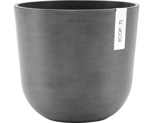 Ghiveci Ecopots Oslo Plastic Ø 25 Cm H 21, 8 Cm Gri