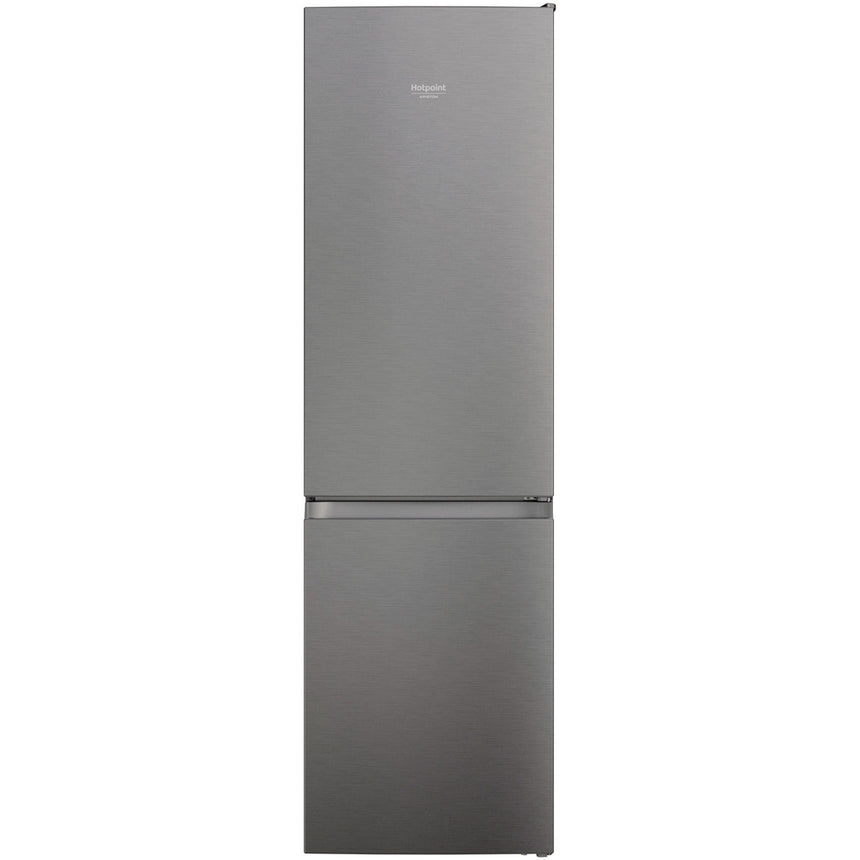 Combina frigorifica Hotpoint HAFC9 TI32SX, 367 l, Total No Frost, FreshZone+, ActiveFresh, Comresor Active Inverter, Raft sticle, Clasa E, H 202.7 cm, Inox