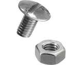 Suruburi Metrice Cu Cap Bombat Si Piulita Schulte Vario 6x10 Mm Otel Zincat, Pachet 50 Bucati