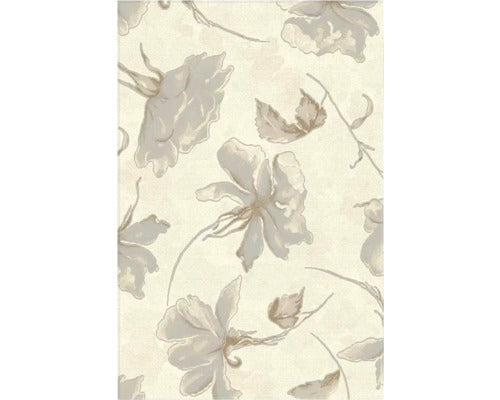 Covor Matrix Model Floral Bej/gri 60x110 Cm