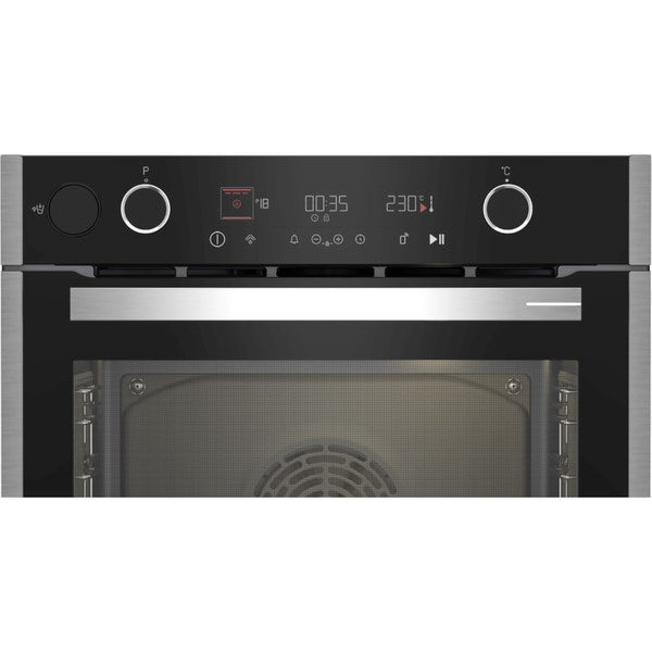 Cuptor Incorporabil GRUNDIG GEBD19401BHAI, Electric, Gatire cu Abur, Autocuratare Catalitica, 72 l, Clasa A+, HotAero Pro, Negru-Inox