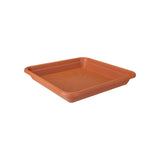 Farfurie patrata cu diametrul de 35 cm terra