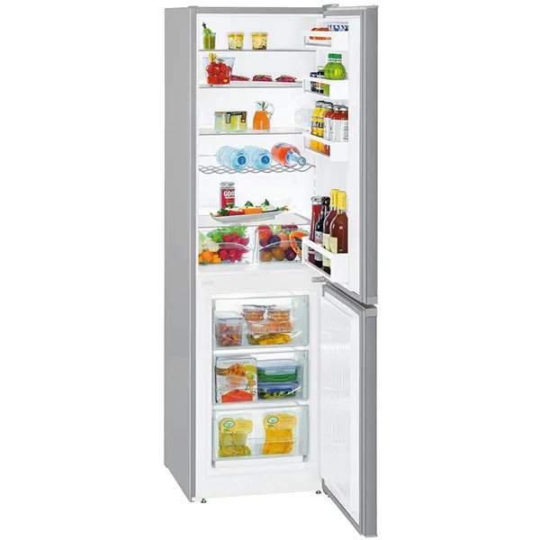 Combina frigorifica Liebherr CUel 331, 296l, Smart Frost, VarioSpace, FrostSafe, Clasa F, H 181.2 cm, Argintiu