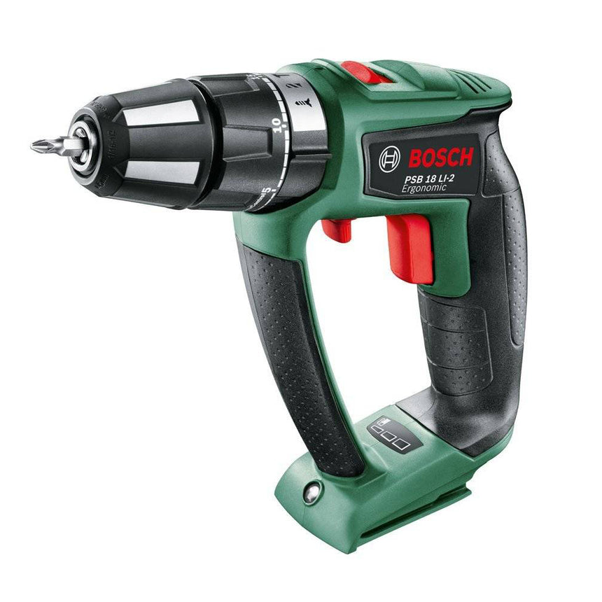 Masini de gaurit si insurubat Bosch PSB 18 LI-2 Ergonomic , 18V, 2 trepte putere , fara acumulatori