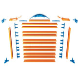 Cutie Hot Wheels, Rack and Track pentru 44 masinute, Portocaliu