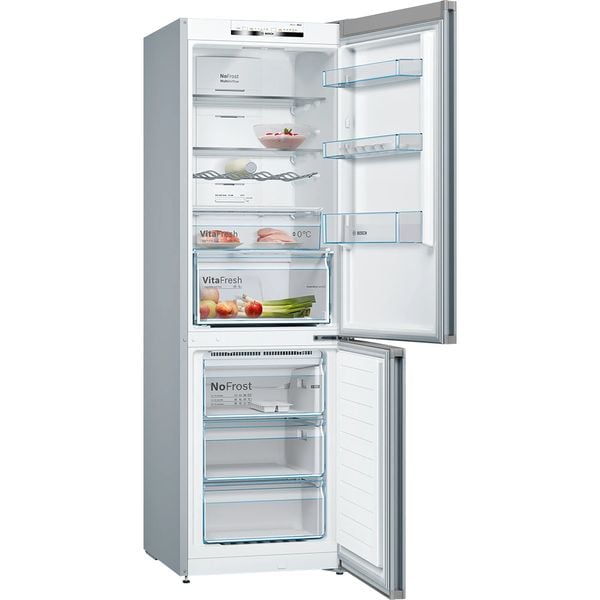 Combina Frigorifica BOSCH KGN36VLED, No Frost, 326 l, H 186 cm, Clasa E, Inox
