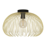 Plafoniera EGLO VENEZUELA 900165, E27 1X40W Ø385, Negru, Auriu