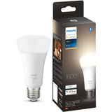 Bec LED inteligent Philips Hue, Bluetooth, E27, 15.5W (100W), 1600 lm, lumina calda (2700K), clasa energetica F