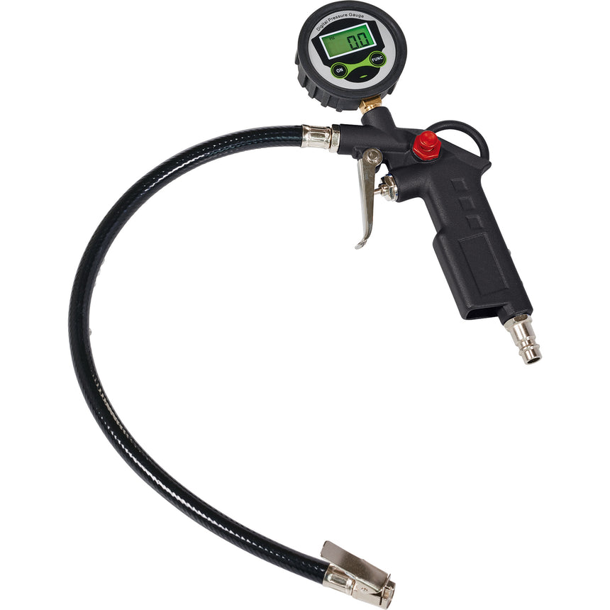 Pistol pentru umflat anvelope cu manometru digital Einhell, max. 13 bari