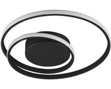 Plafoniera Cu Led Integrat Zibal 22w 2200 Lumeni, Negru Mat