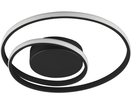 Plafoniera Cu Led Integrat Zibal 22w 2200 Lumeni, Negru Mat
