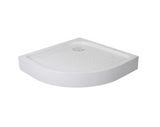 Cadita dus semirotunda Sanotechnik T80W, 80x80 cm, plastic ABS, include sifon