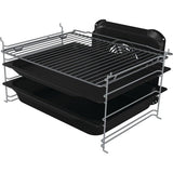 Aragaz GORENJE GECS5B70CLB, 4 arzatoare, Electric, L 50 cm, Grill, Negru